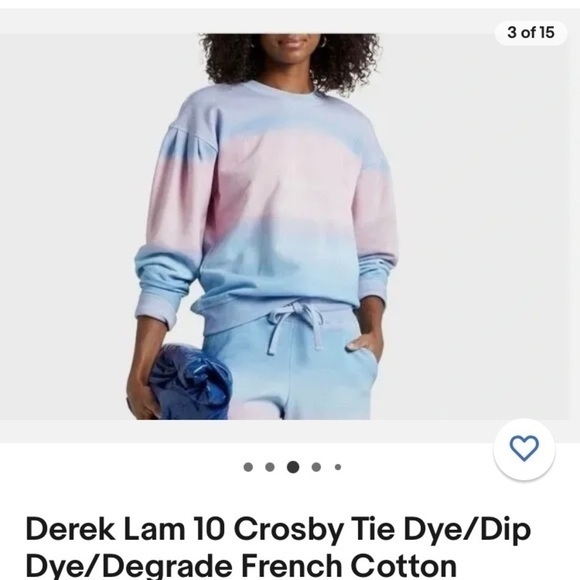 Derek Lam Tops - DEREK lam Degrade french cotton 10 crosby oversized sweatshirt small